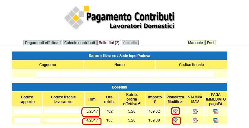 mav licenziamento cessazione colf badante 2 trimestri